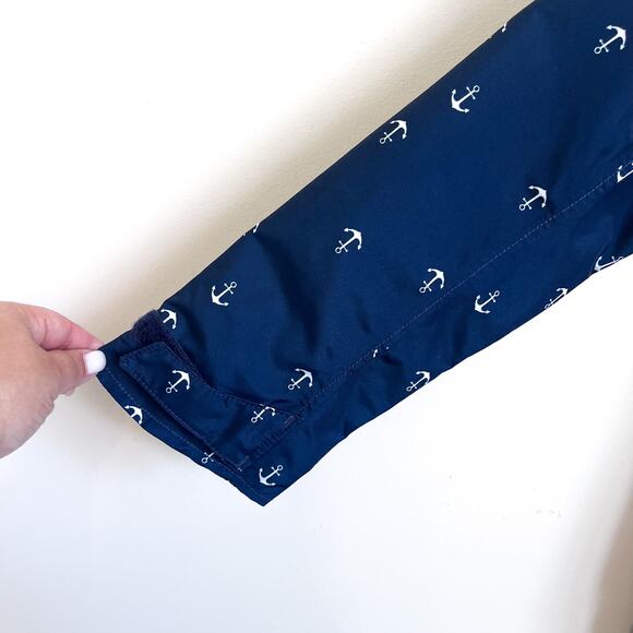 Helly Hansen Lyness Womens Rain Jacket Coat Size XS Blue Nautical Anchor Hooded - Picture 7 of 15